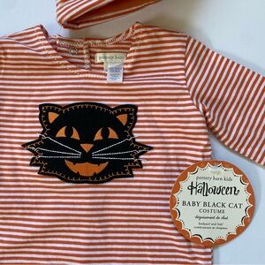 Pottery Barn Kids Halloween Outfit Size 3 6 Months NWT 2 Piece Matching Hat NEW